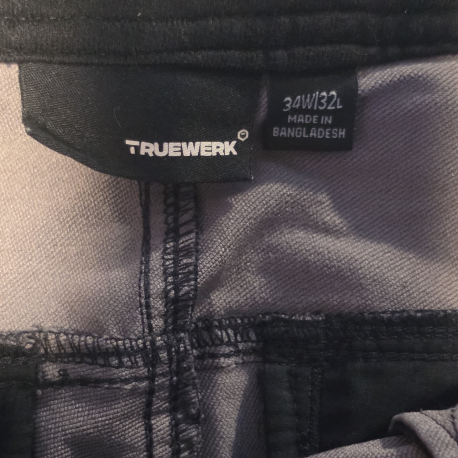TRUEWERK T2 WERKPANT Men’s Work Pants 34W/32L Blue Nylon Canvas