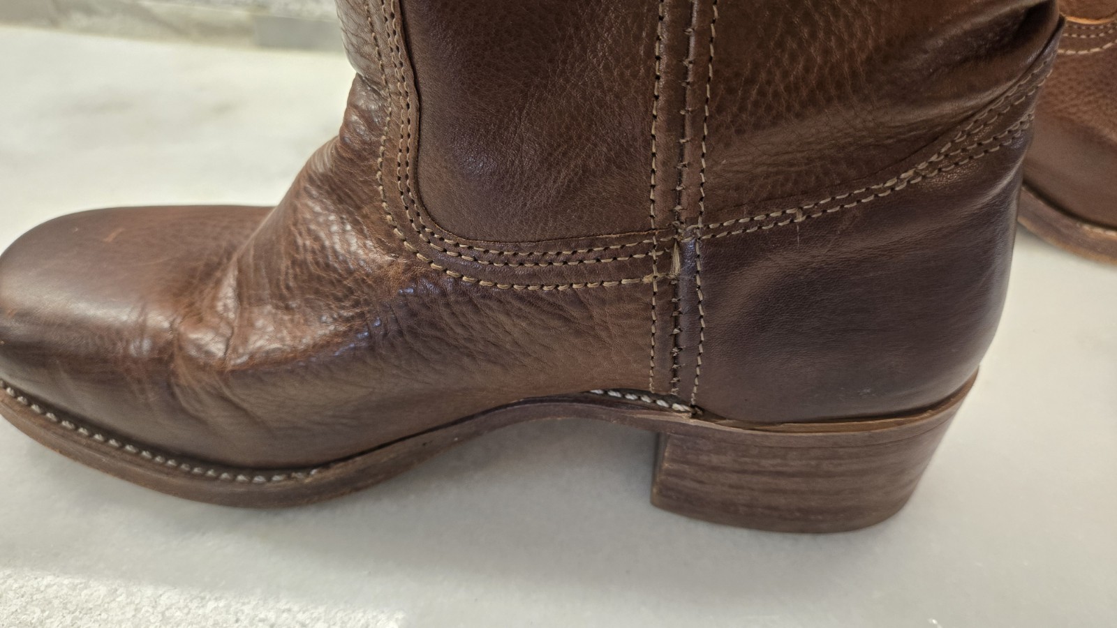 Frye Campus 14L Tall Pull On Boots USA Brown Leather Women’s 8.5 M
