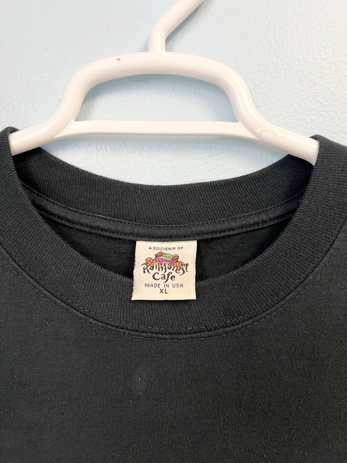 Vintage 90s Rainforest Cafe Godzilla King of the Monsters T Shirt USA XL Black