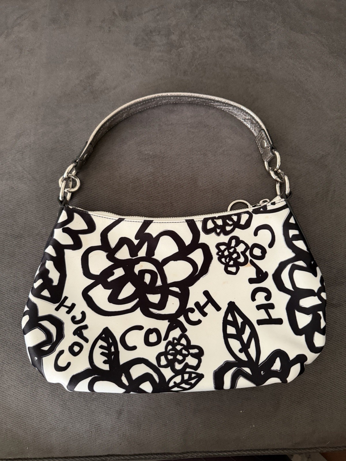 Coach Y2K Vintage Limited Edition Graffiti Poppy Shoulder Bag Handbag
