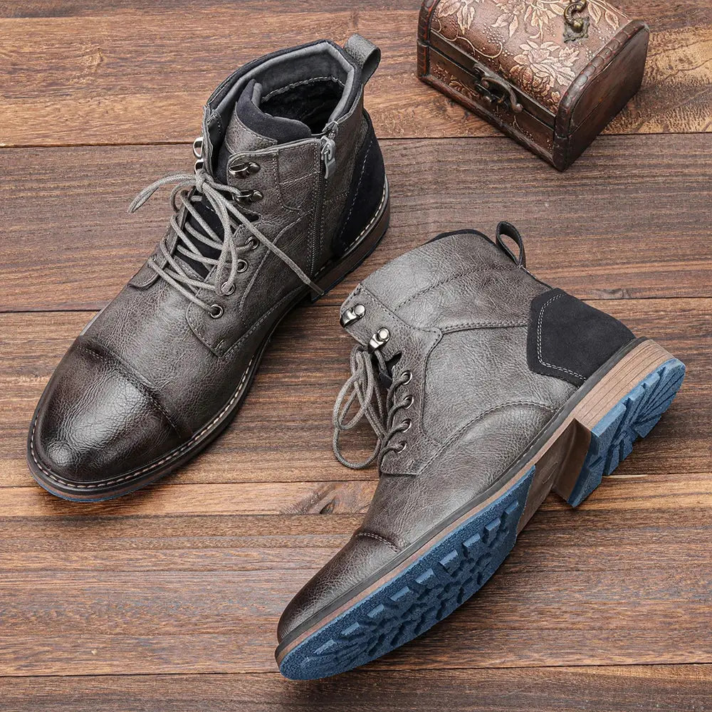 Rugged Leather Boots for Men – Durable & Stylish-Bareroots|124910
