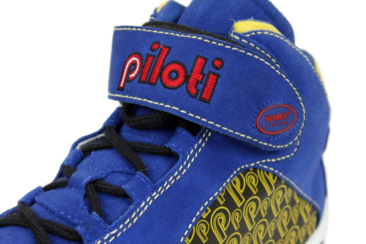 New Men’s Piloti RSR Mid-Cut Driving Leather Boots Shoes Size 7-15 FIA SFI