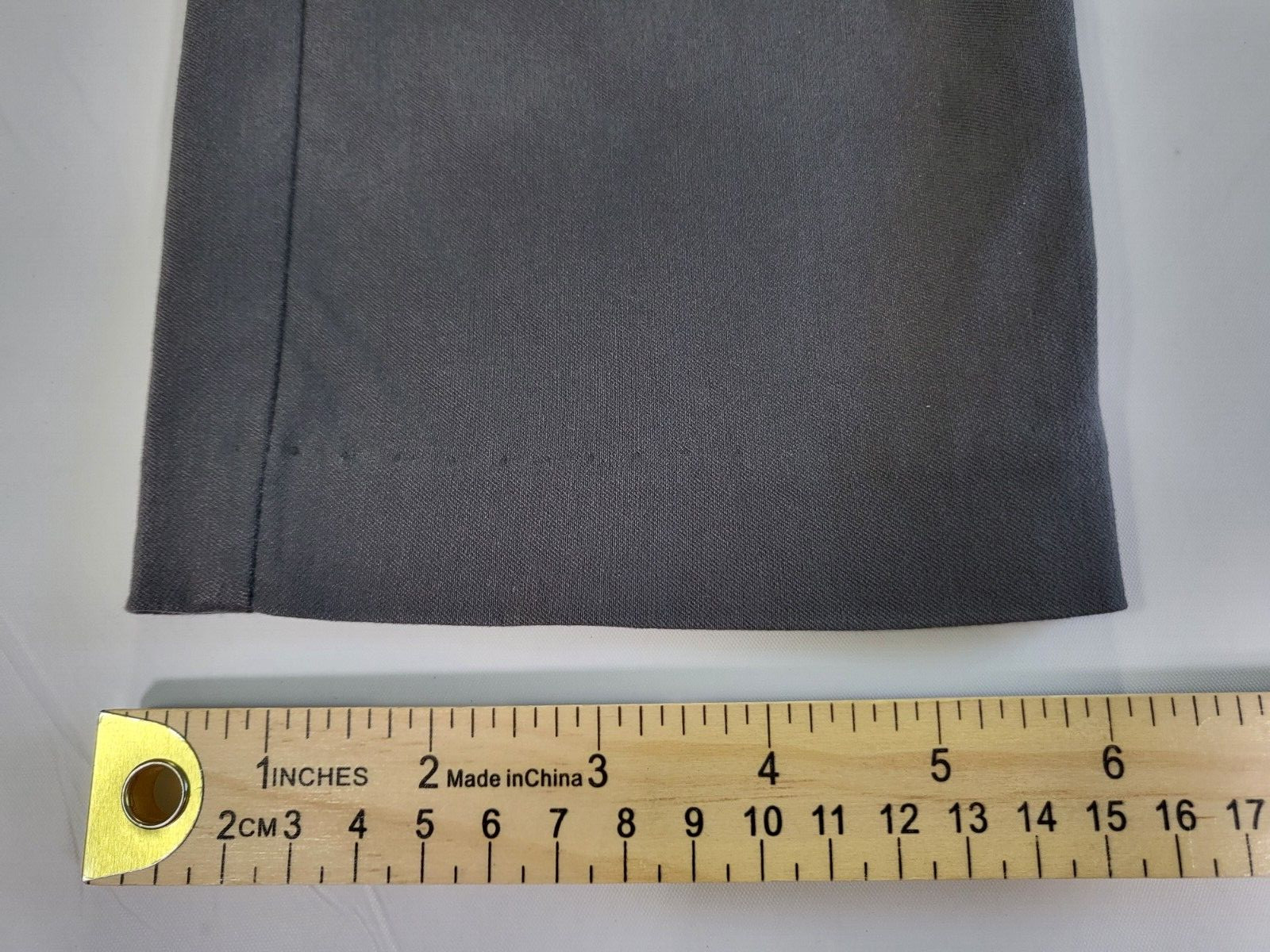 Roz & Ali Womens Pants Pull On Size 4 Stretch W/ Tummy Panel Gray (No Pockets)
