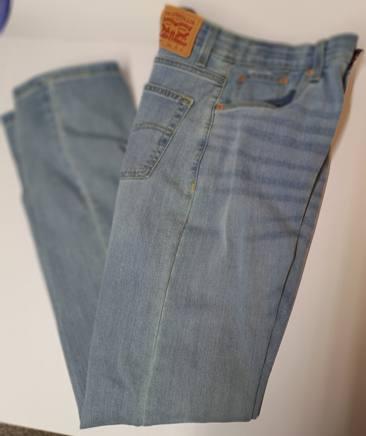 Boys Levi’s 514 Jeans 18 Reg W 29 L31 Blank Red Tag Whiskered