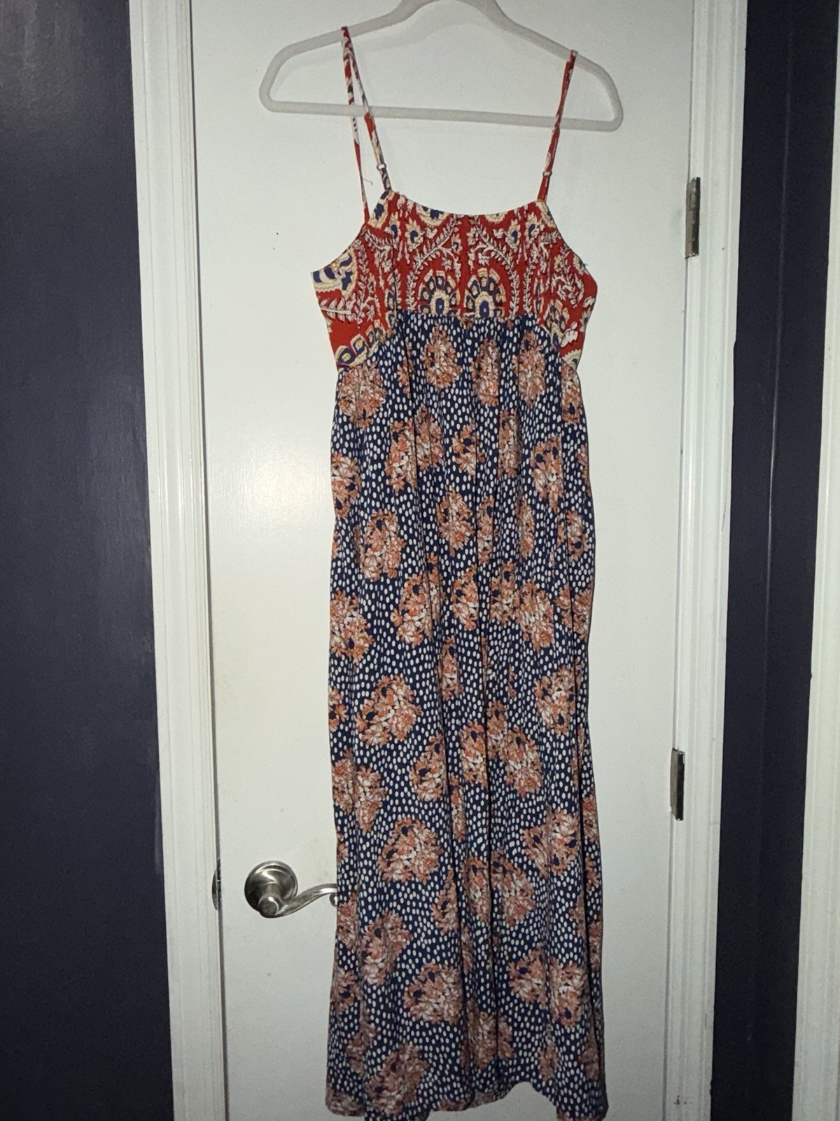 natural life spaghetti strap maxi dress size medium