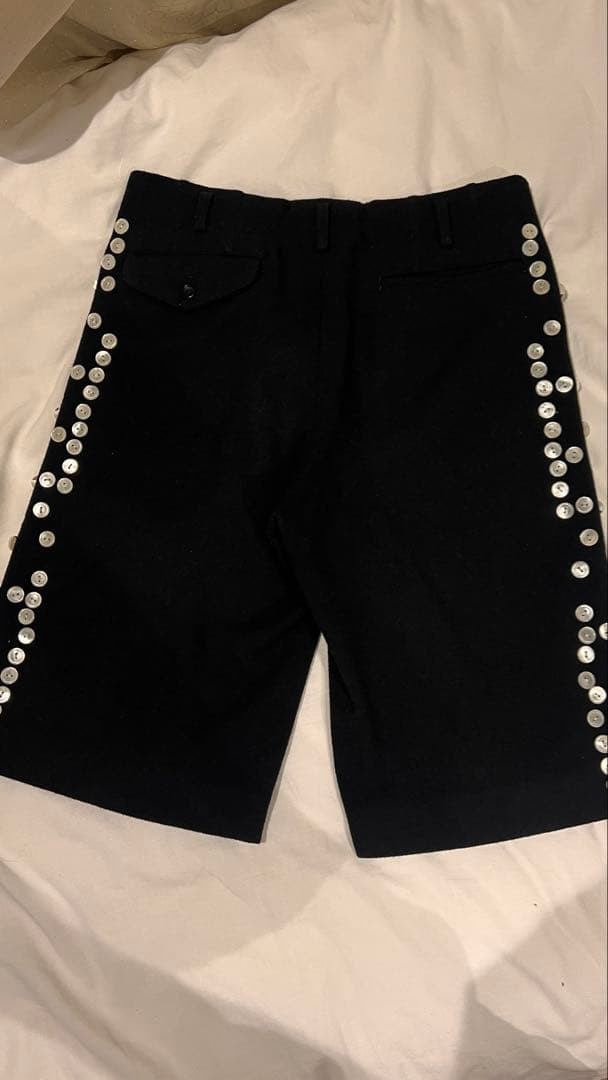 COMME DES GARCONS HOMME PLUS Fall Winter 2024 Wool Bermuda Shorts Wide Very Good