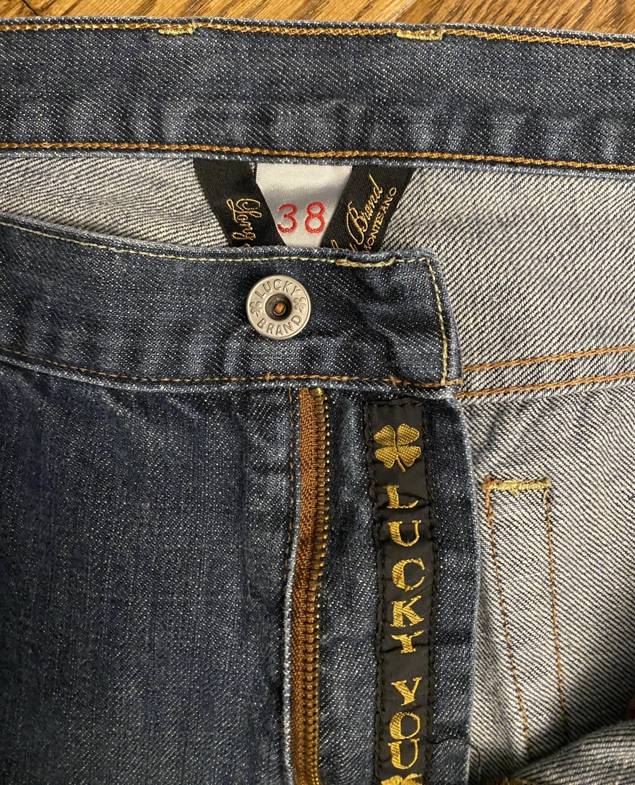 LUCKY BRAND Sunset 181 Bootleg Jeans 38 x 32 Zip Fly Medium Wash Men Denim
