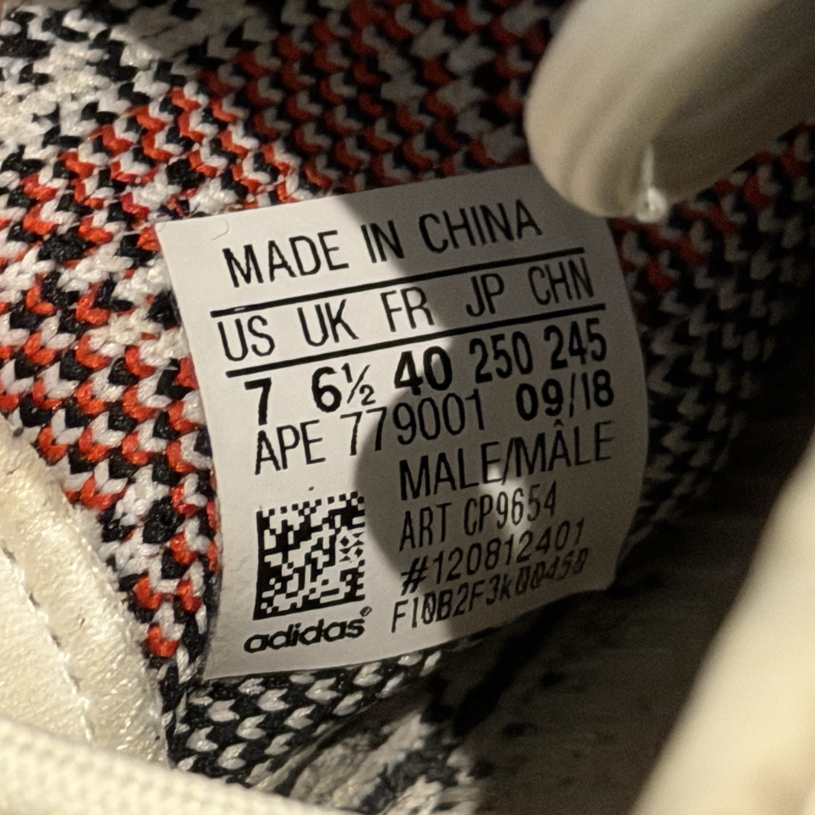 Adidas Yeezy Boost 350 V2 Zebra CP9654 Mens Size 7 No Insoles