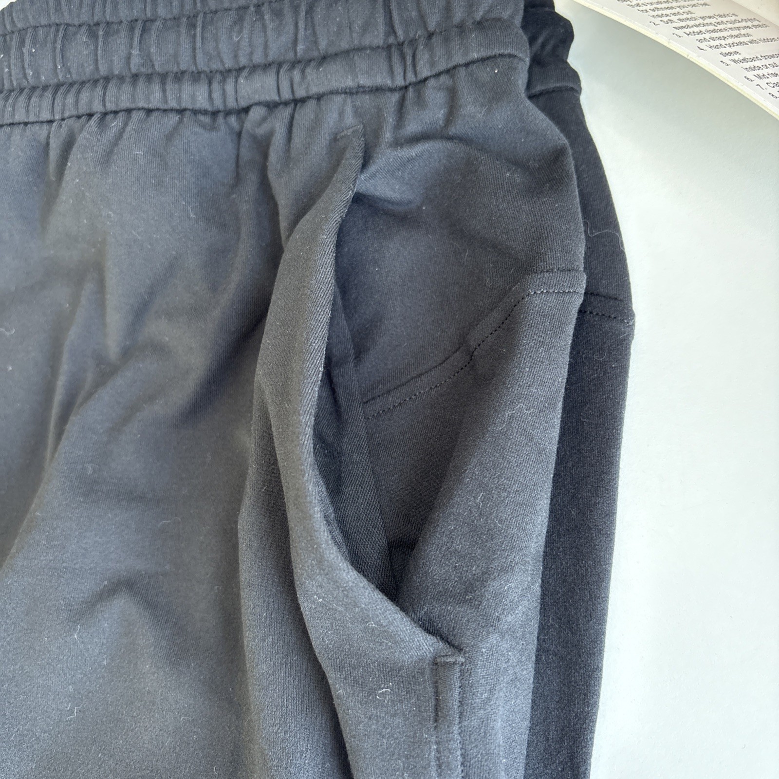 Lululemon Soft Jersey Classic Fit Mid Rise 7/8 Joggers UK Size 14 – Black