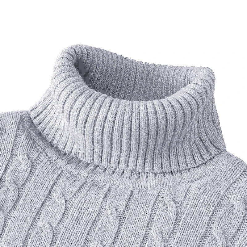Men’s Turtleneck Soft Sweater 2023 Warm Knitted Autumn/winter Pullover Jumper
