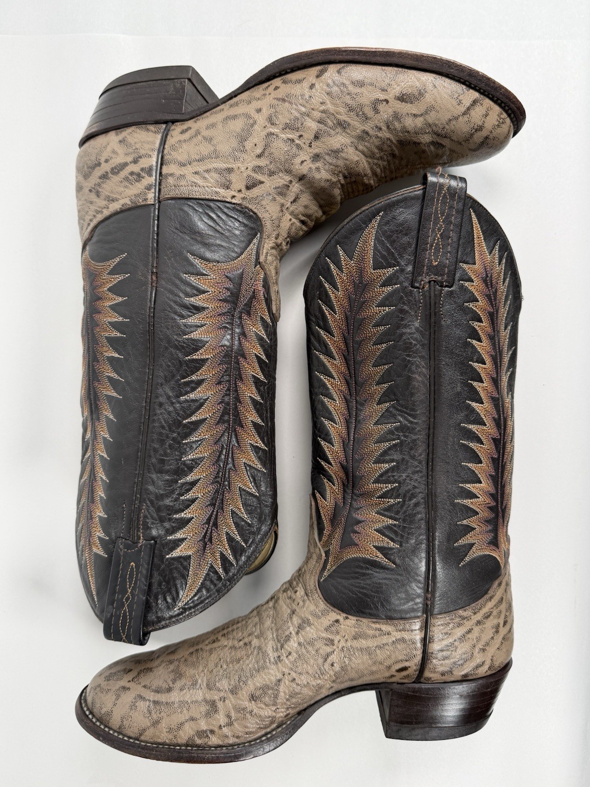 Vintage Men’s Tony Lama Exotic Western Boots Size 10 D 8601 Boots Made In USA
