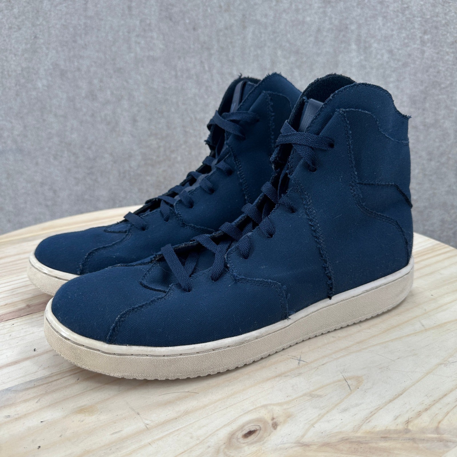 Jordan Westbrook 0.2 Obsidian Mens 11.5 Navy Blue Canvas High Top Sneakers
