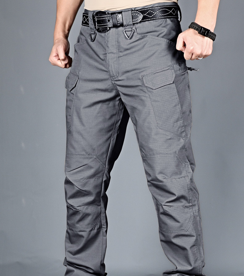 Mens Cargo Pants Work Combat Pants Outdoor Hiking Waterproof Trousers Tactical