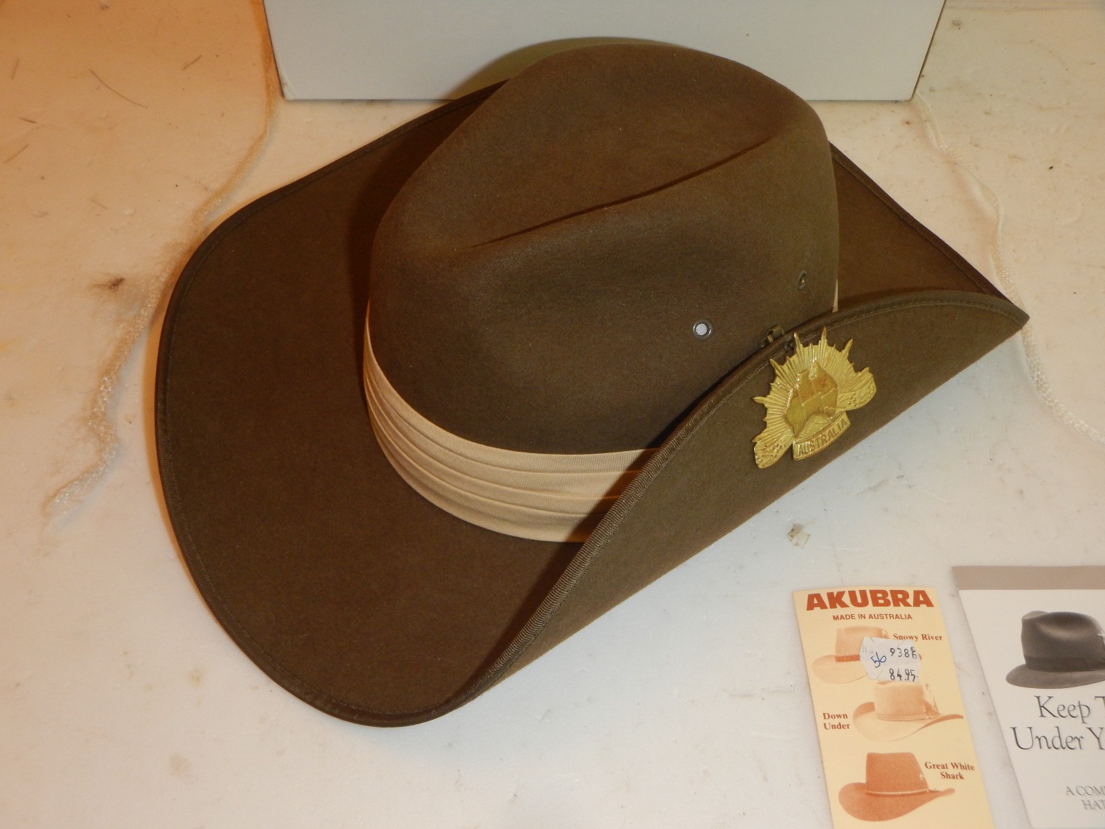 Akubra Military Slouch Hat Size 56 – Australian Army – Rising Sun