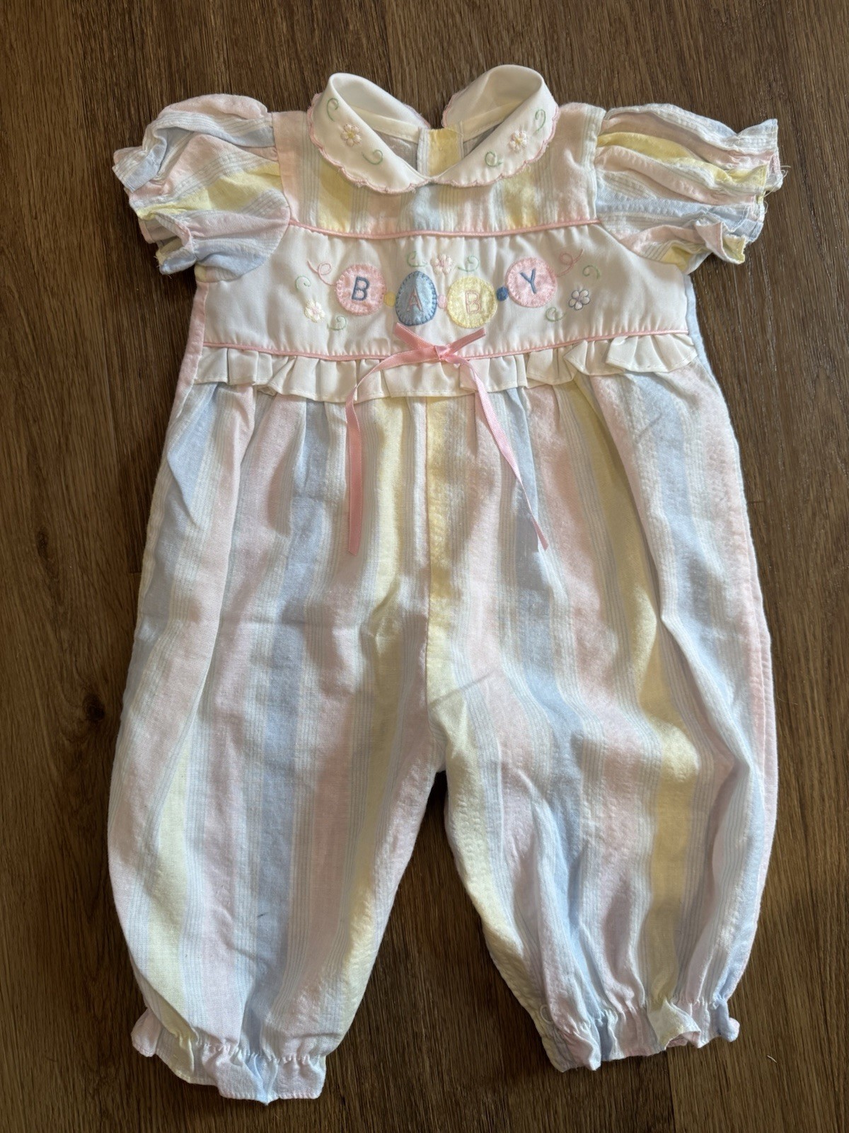 Vtg. 9-12 months baby Girl romper