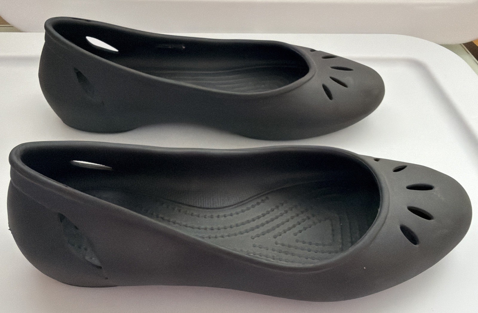 Crocs Kadee Ballet Flats Slip On Black Shoes Women Size 10