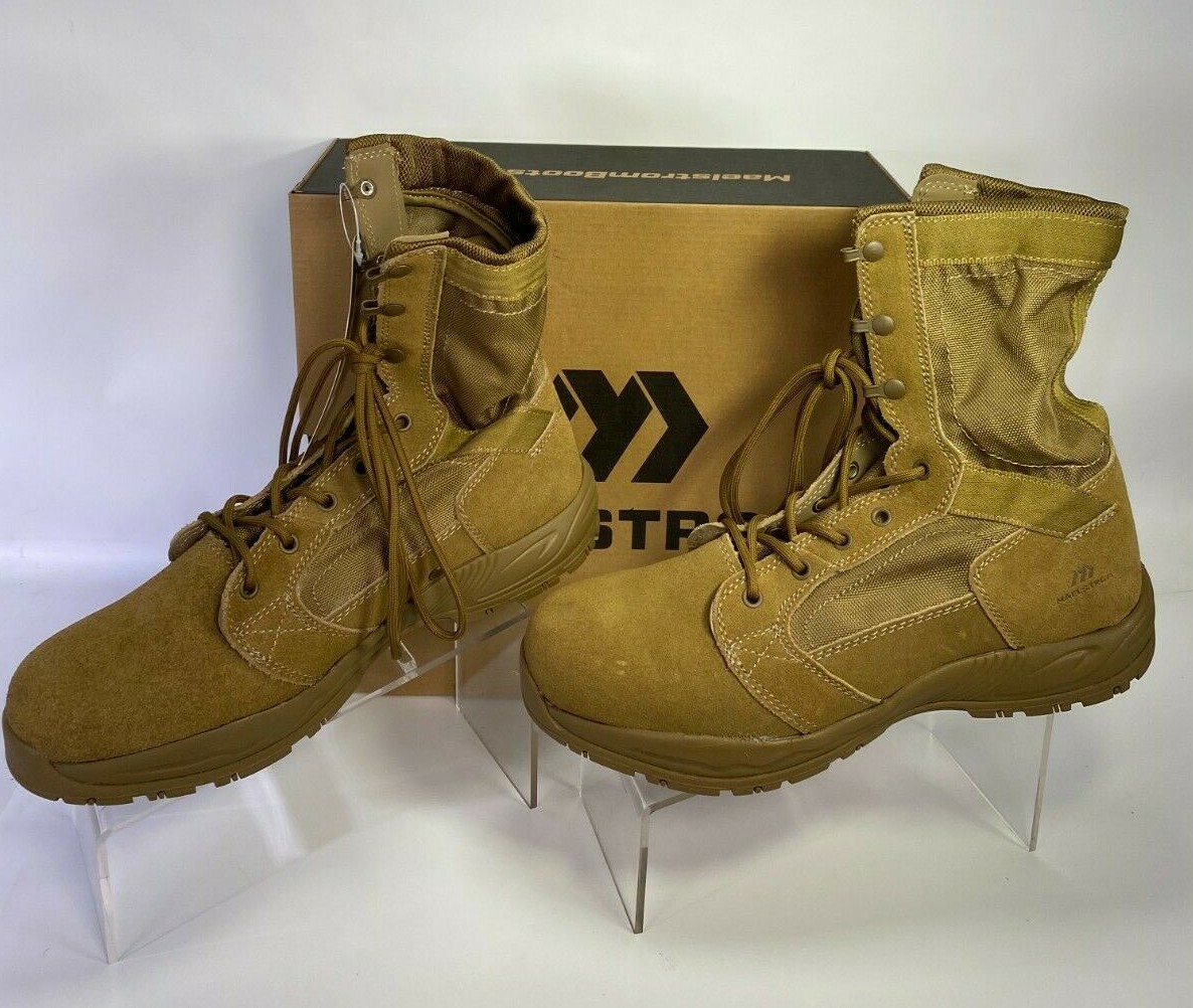 Maelstrom Mil Lite Men’s 9” Coyote Brown Military Boot AR 670-1 Compliant