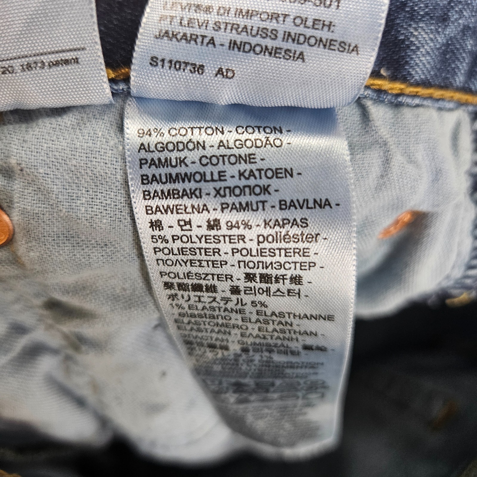Levis 501 Jeans Men 30×29 Light Wash Straight Leg Button Fly Denim Street