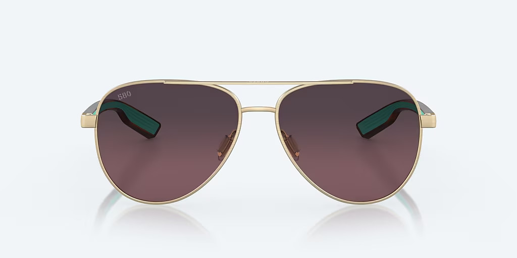 Costa Del Mar Sunglasses PELI Brushed Gold / Rose Gradient POLARIZED 580G Glass