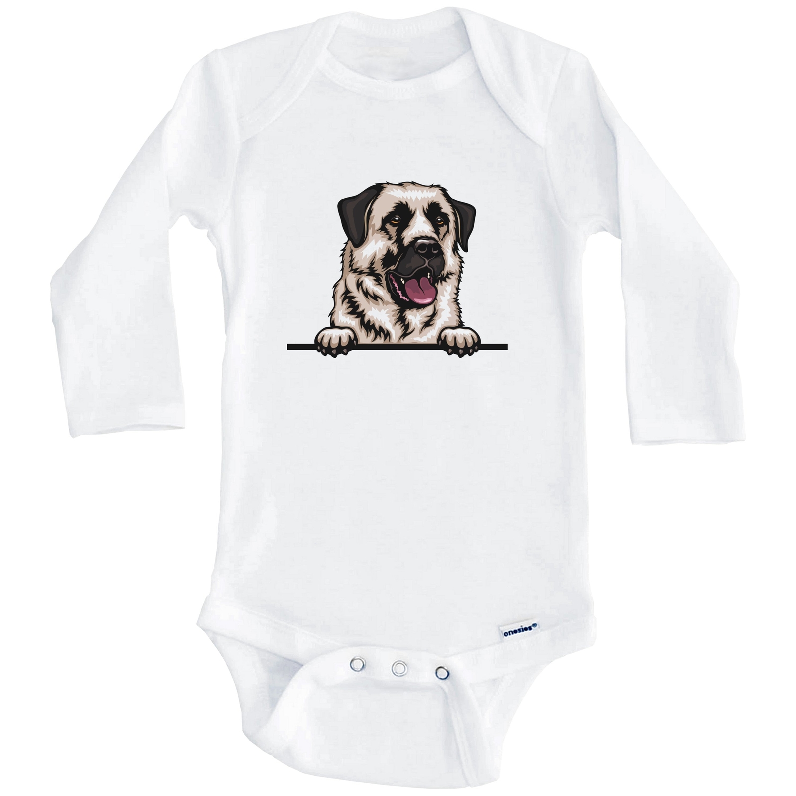 Anatolian Shepherd Dog Dog Breed Cute One Piece Long Sleeve Baby Bodysuit