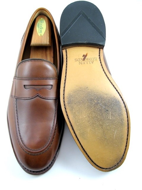 Allen Edmonds “Randolph 2.0” Leather Penny Loafers 8.5 EEE Dark Chili USA(783N)
