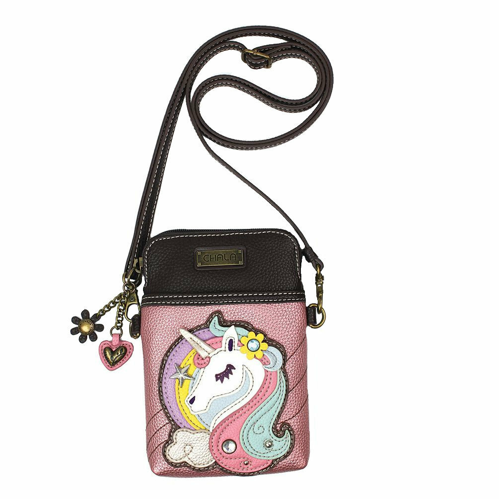 Chala Cellphone Crossbody Unicorn Purse Convertible Strap NWT