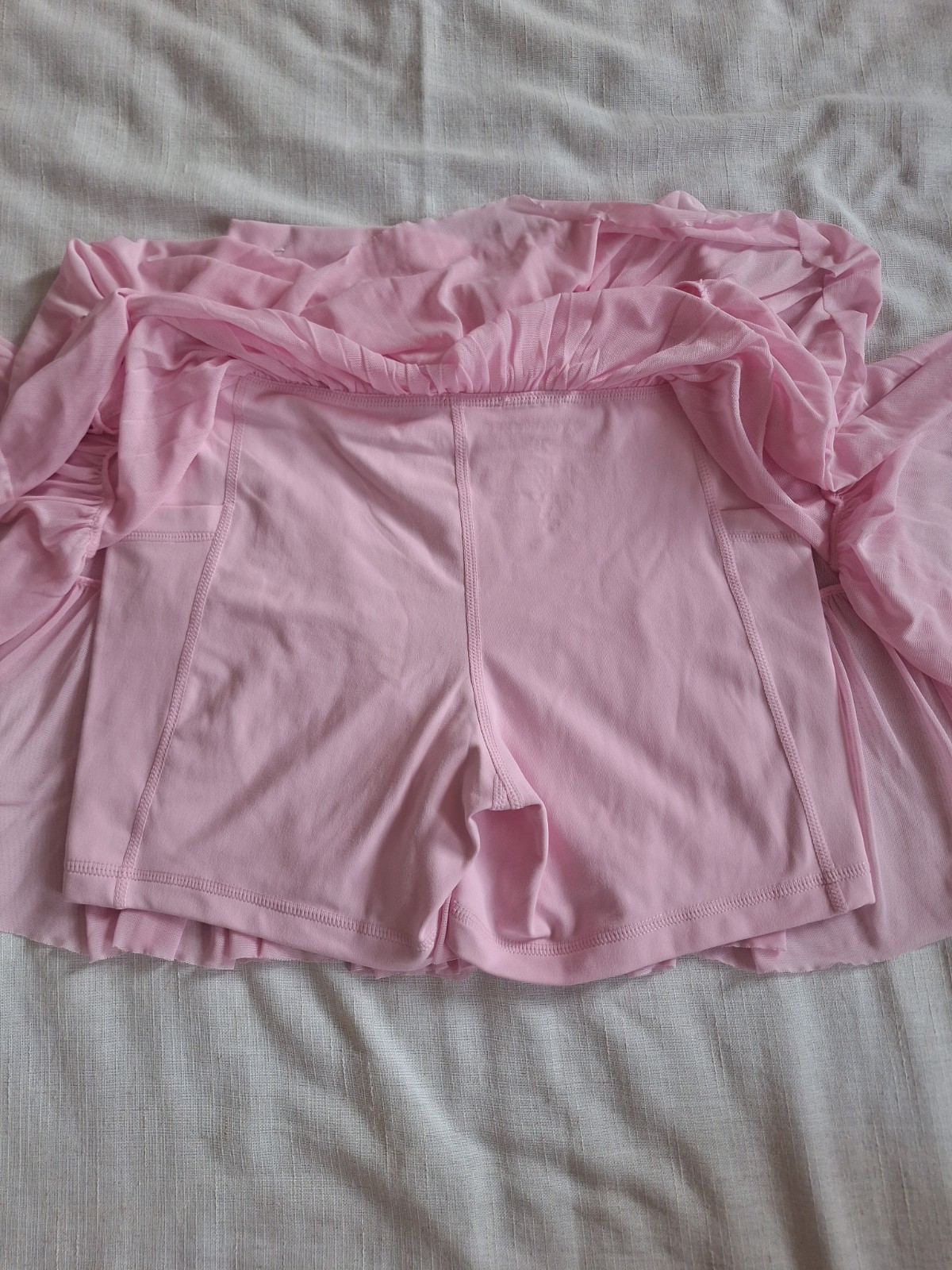 Blogilates Women’s XS Pink Pull-On Athletic Dance Skort with Pockets