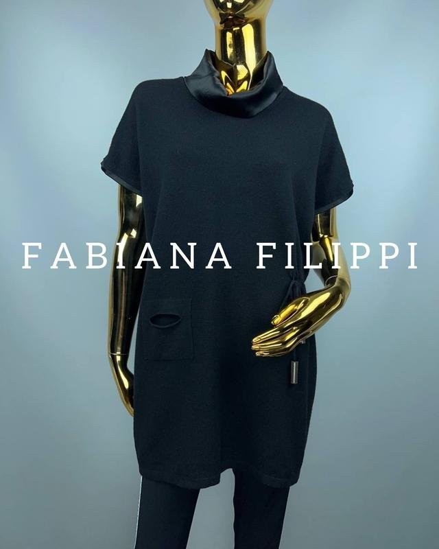 Women Fabiana Filippi Dress Black Cashmere 40