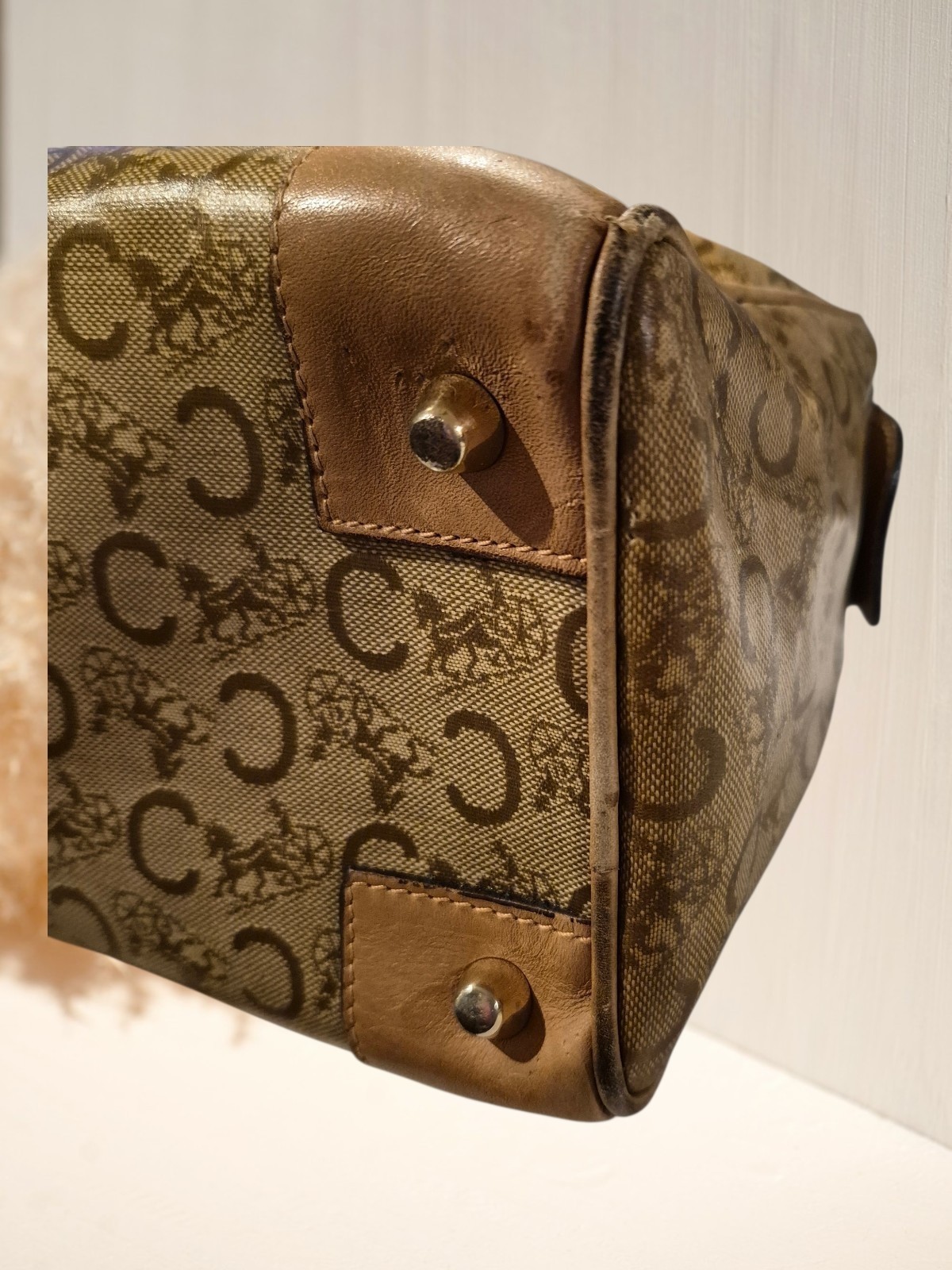Vintage CELINE C Macadam Boston Bag