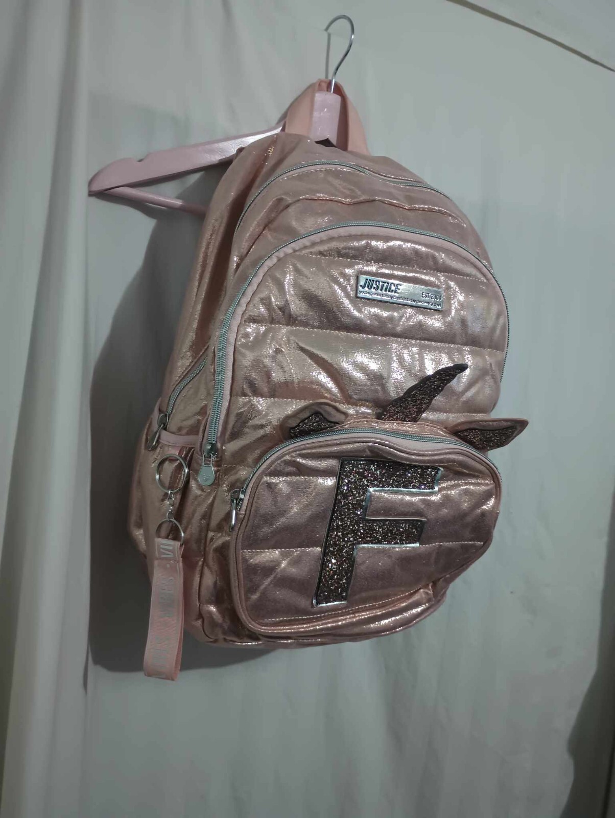 justice est 2004 backpack pink (BYT8)
