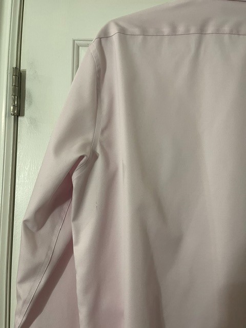 Calvin Klein Infinite Non-Iron Slim Fit Dress Shirt Size 16 1/2-34/35 (Pink)