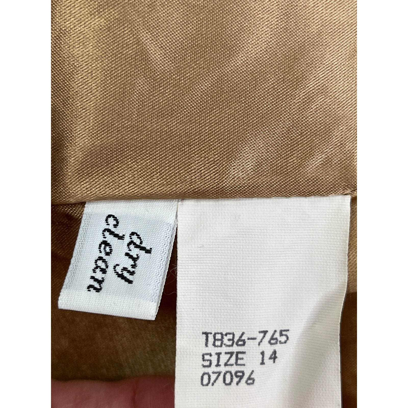 Pendleton Vintage Camel Tan Virgin Wool Double Breasted Coat USA Size 14
