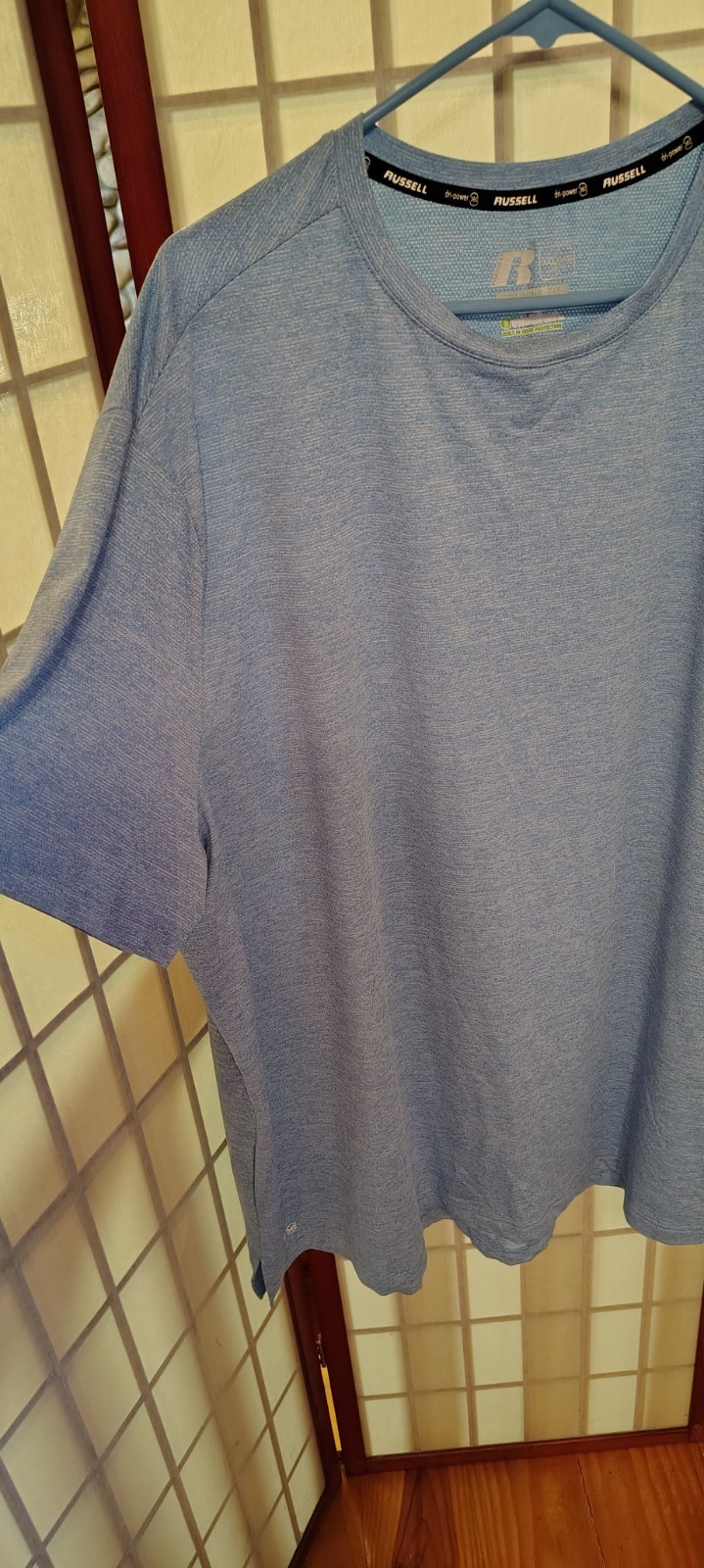 Russell Dri-Power 360 Tee Men’s Blue Short Sleeve Crew Neck Training Fit 3XL
