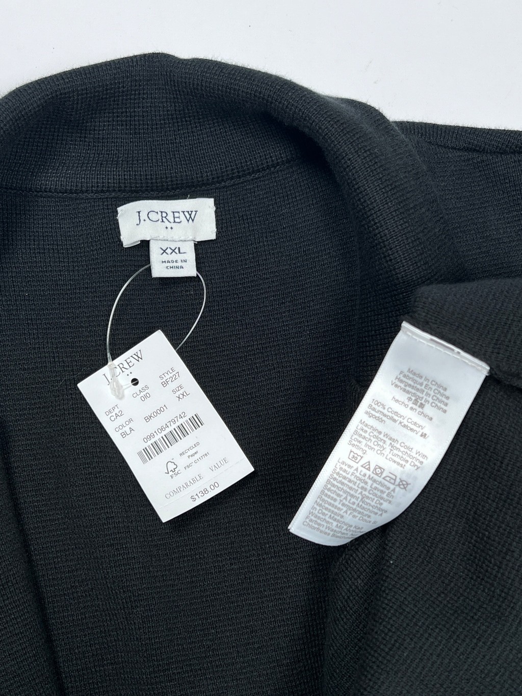 NWT J.Crew Womans Bkazer Black Knit Blazer Jacket Size XXL