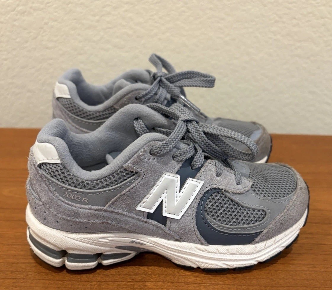 New Balance 2002 R Grey/White Toddler Sneakers PC2002ST – SZ 11 C
