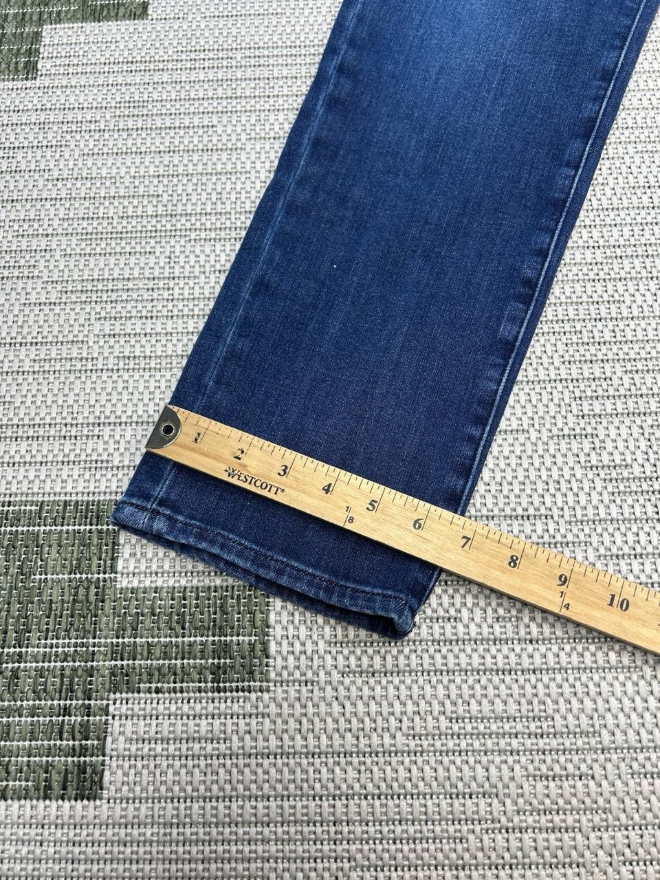 Bonobos Jeans Mens 32 Blue Denim Slim Fit Logo Cotton Stretch Mid Rise 30×29