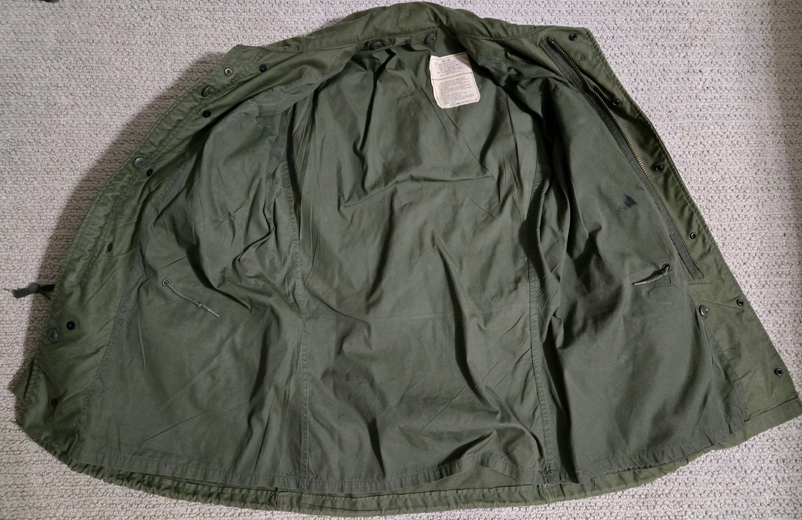 Vintage 1976 Winfield M65 Field Jacket USA Military Attire Size “Small Long”