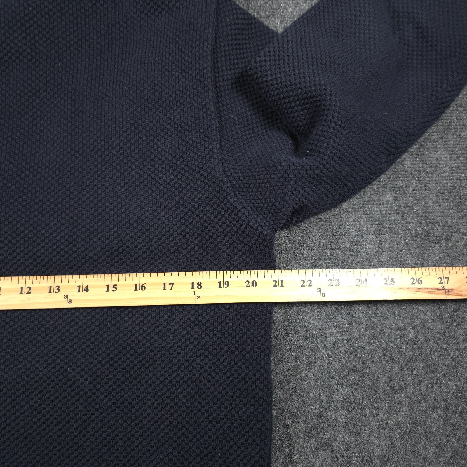 Holebrook Sweden Windproof Sweater Mens M 1/4 Zip Organic Cotton Golf Pullover
