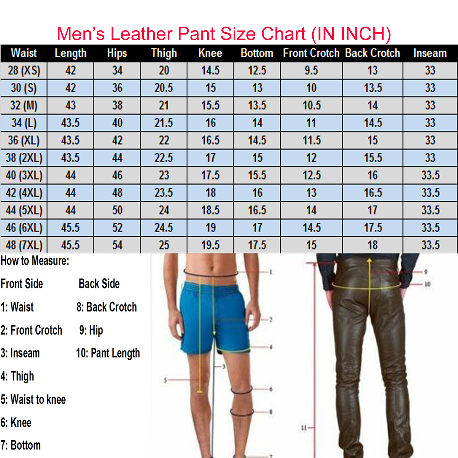 Mens High Quality Cowhide Leather Motorbike Riding Pants and Bluf Trousers Jeans