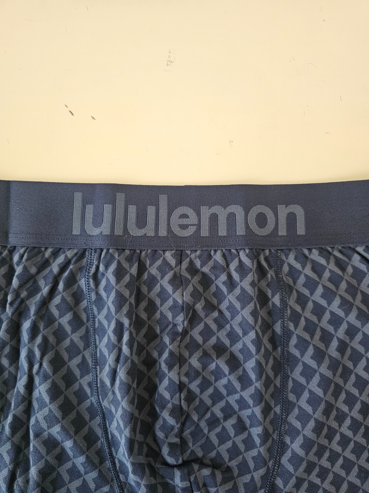 NIB LULULEMON Blue Grey Navy Ivory Always In Motion Boxer Brief 5″ Medium 5-Pack