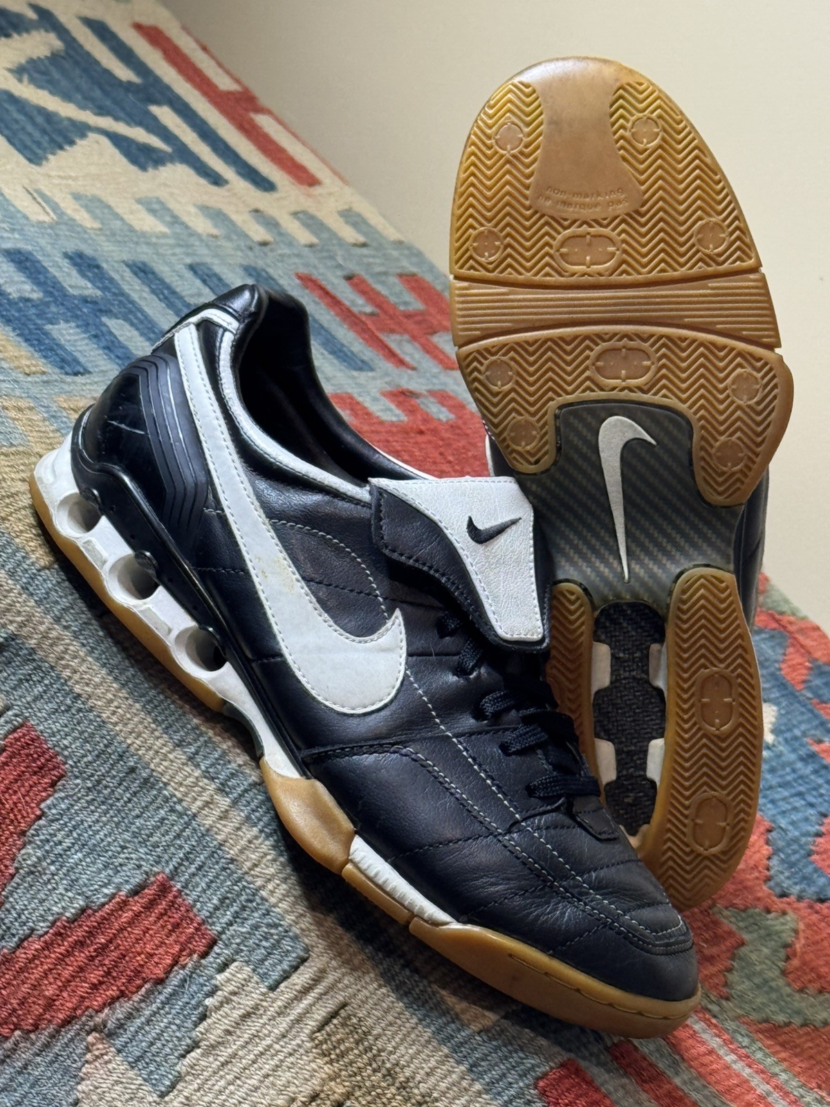 Vintage 2006 Nike Legend IC US8 Soccer Shoes FIFA World Cup *Flaw In Description