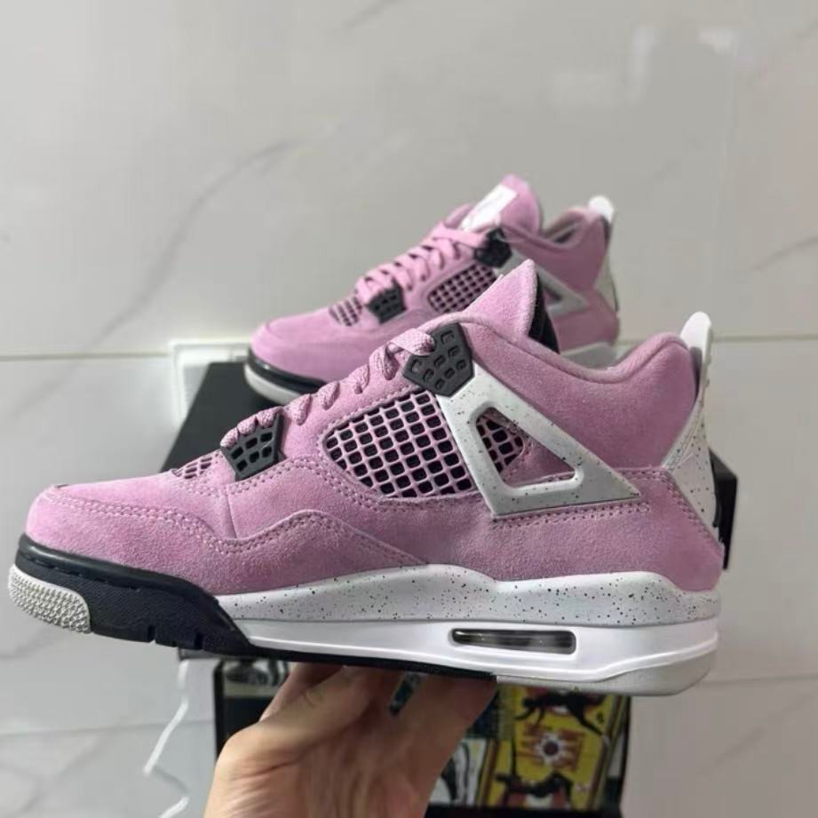 Jordan 4 ‘Orchid” Retro Mid Top Basketball Men’s & Women’s Shoes