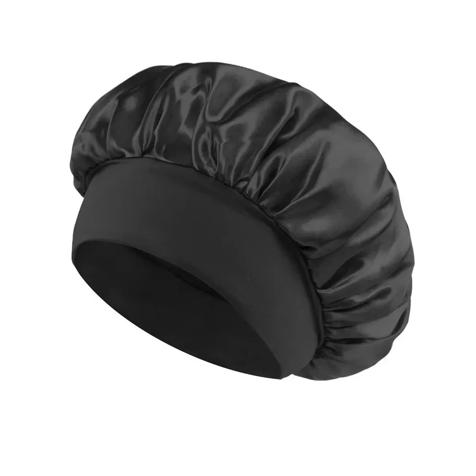 Satin Bonnet Silk Hair Bonnet Adjustable Bonne for Sleeping with Tie Band LOT