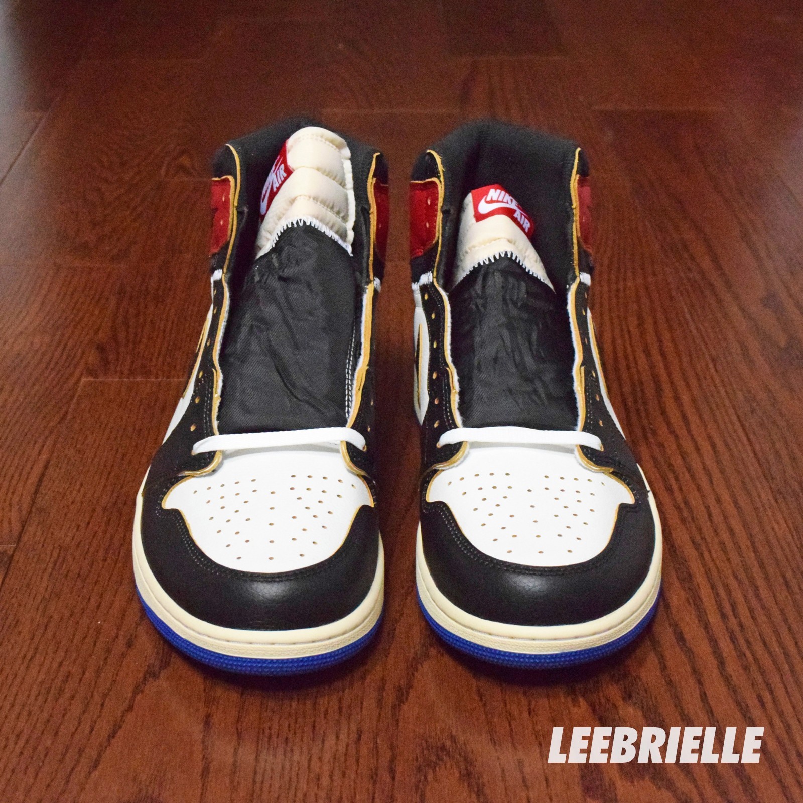 Air Jordan 1 Retro OG Fragment x Union LA Black Red Royal IO7847-002 Size 14
