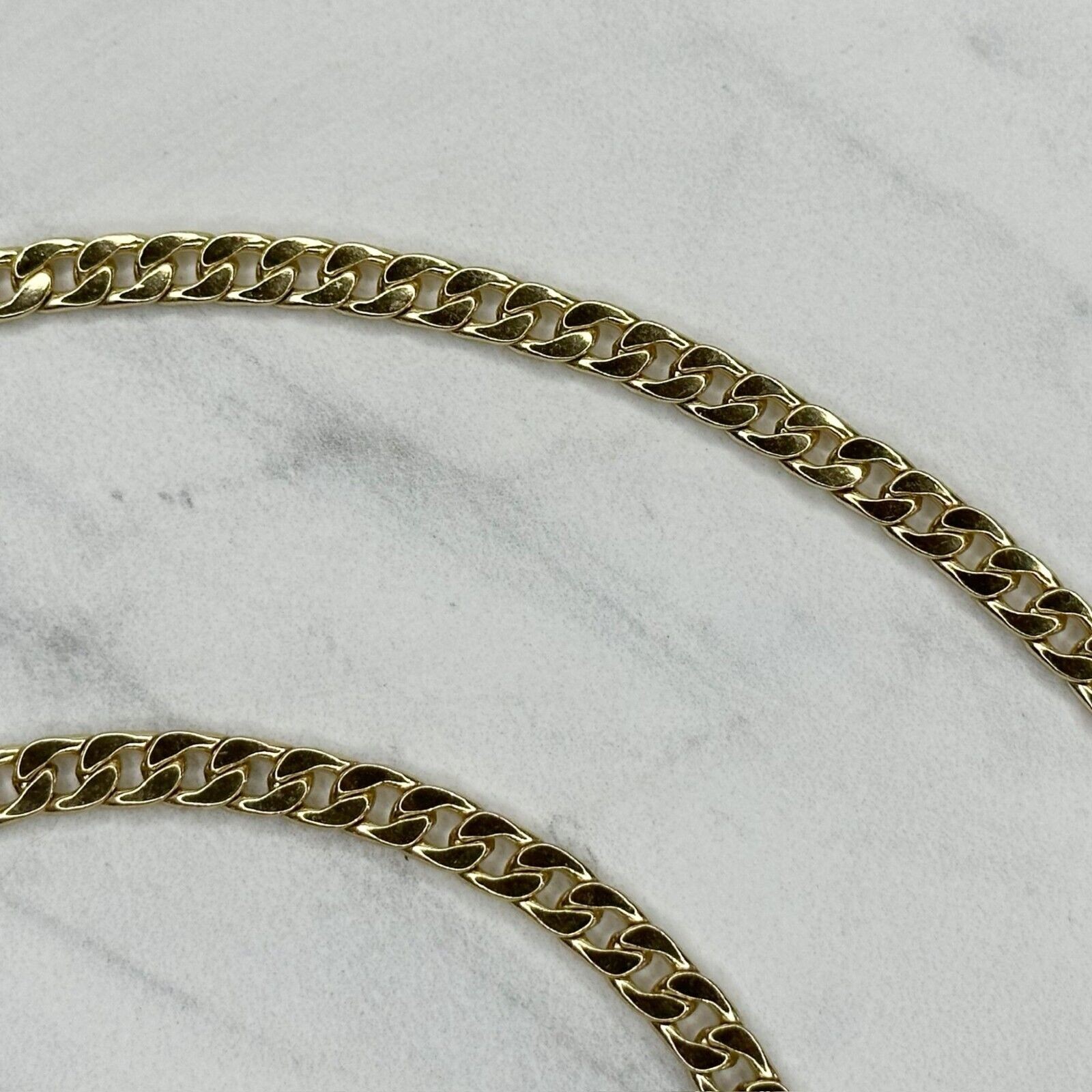 Gold Tone Skinny Flat Chain Link Purse Handbag Replacement Strap 46″