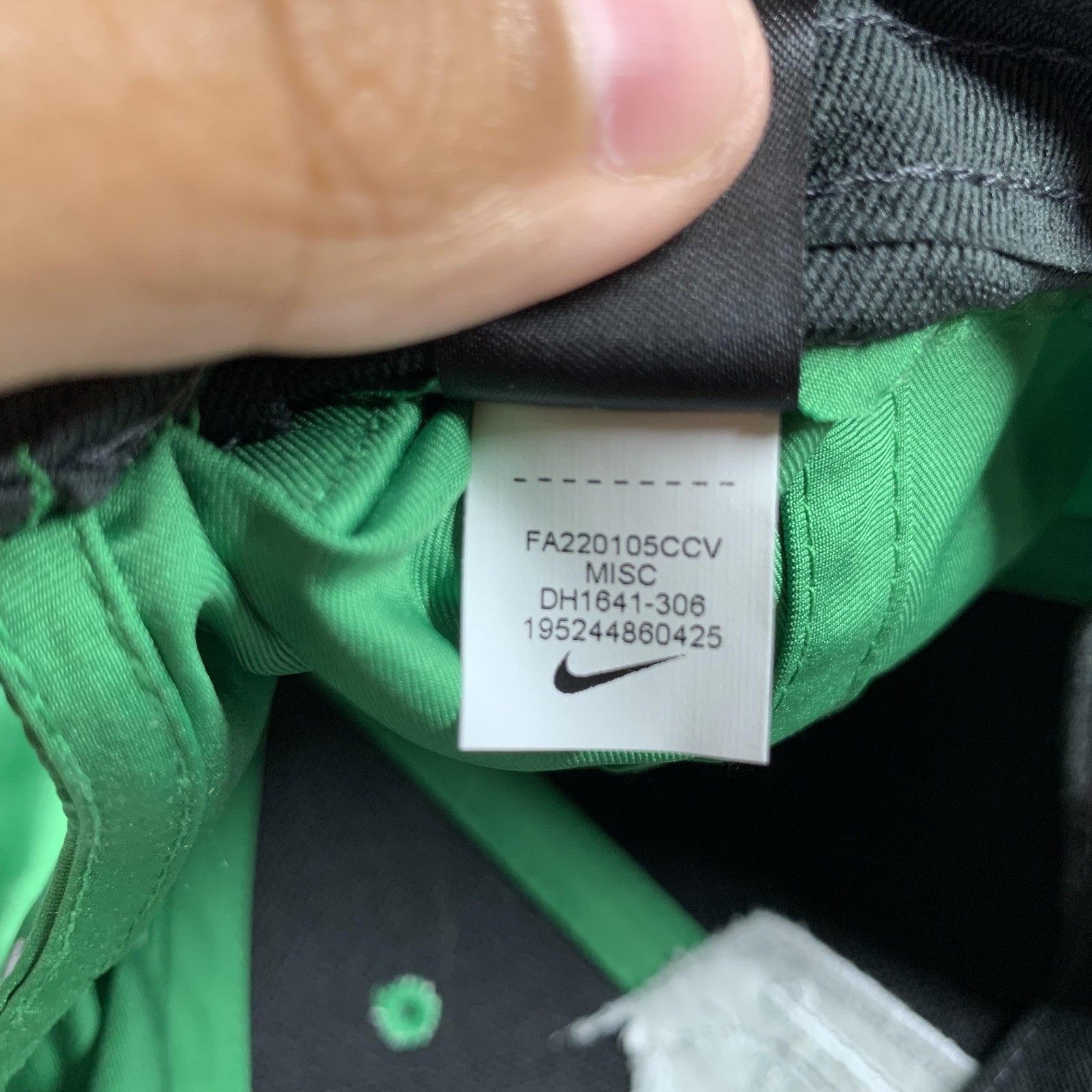 Nike Legacy91 16 Logo Hat Cap Strap Back Green Dri-FIT Golf Mens One Size