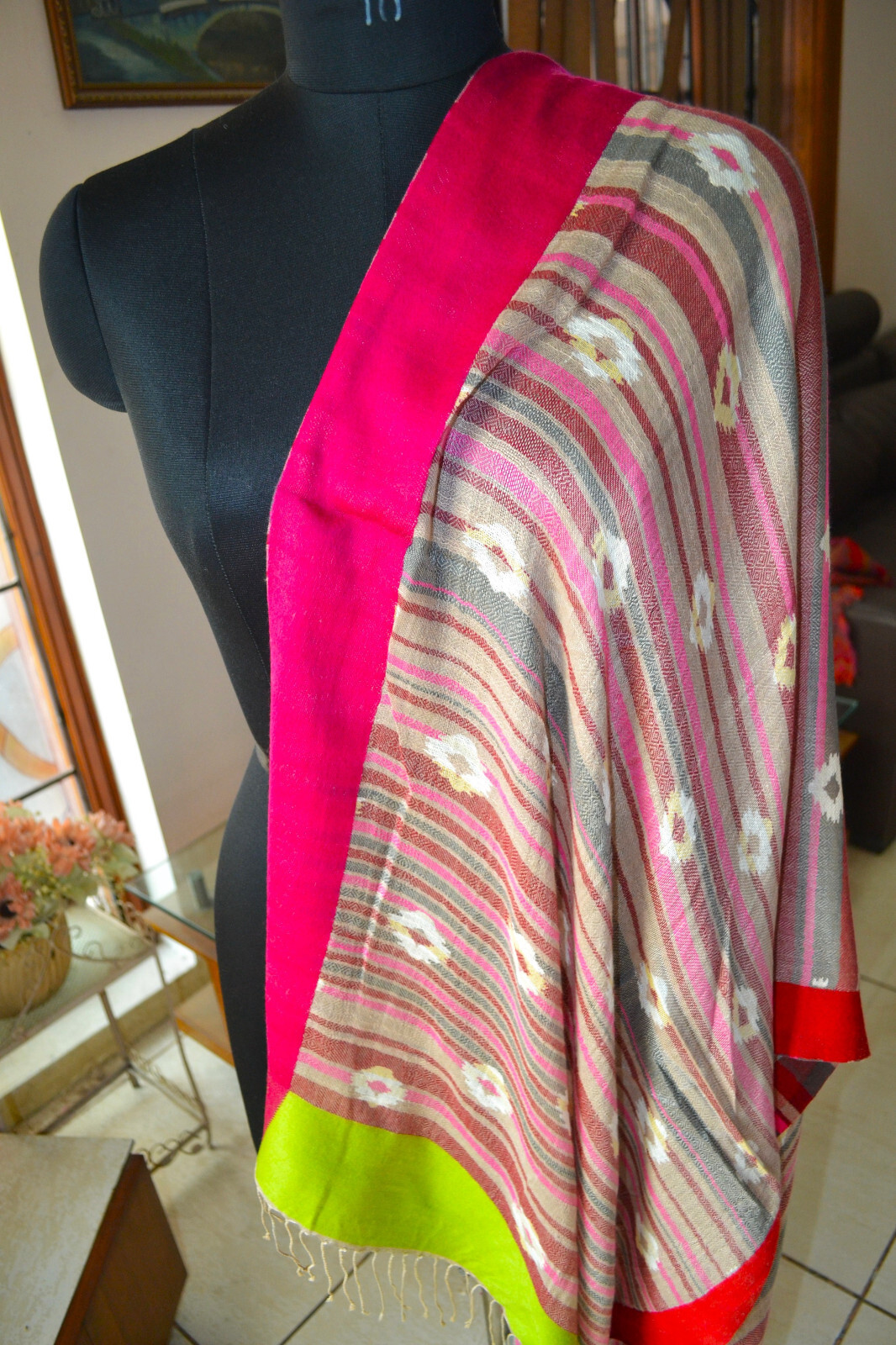 NEW DESIGNER JAMAVAR STOLE ~ 100% CASHMERE ~ PASHMINA SHAWL~ 16 DESIGNS CHOICE