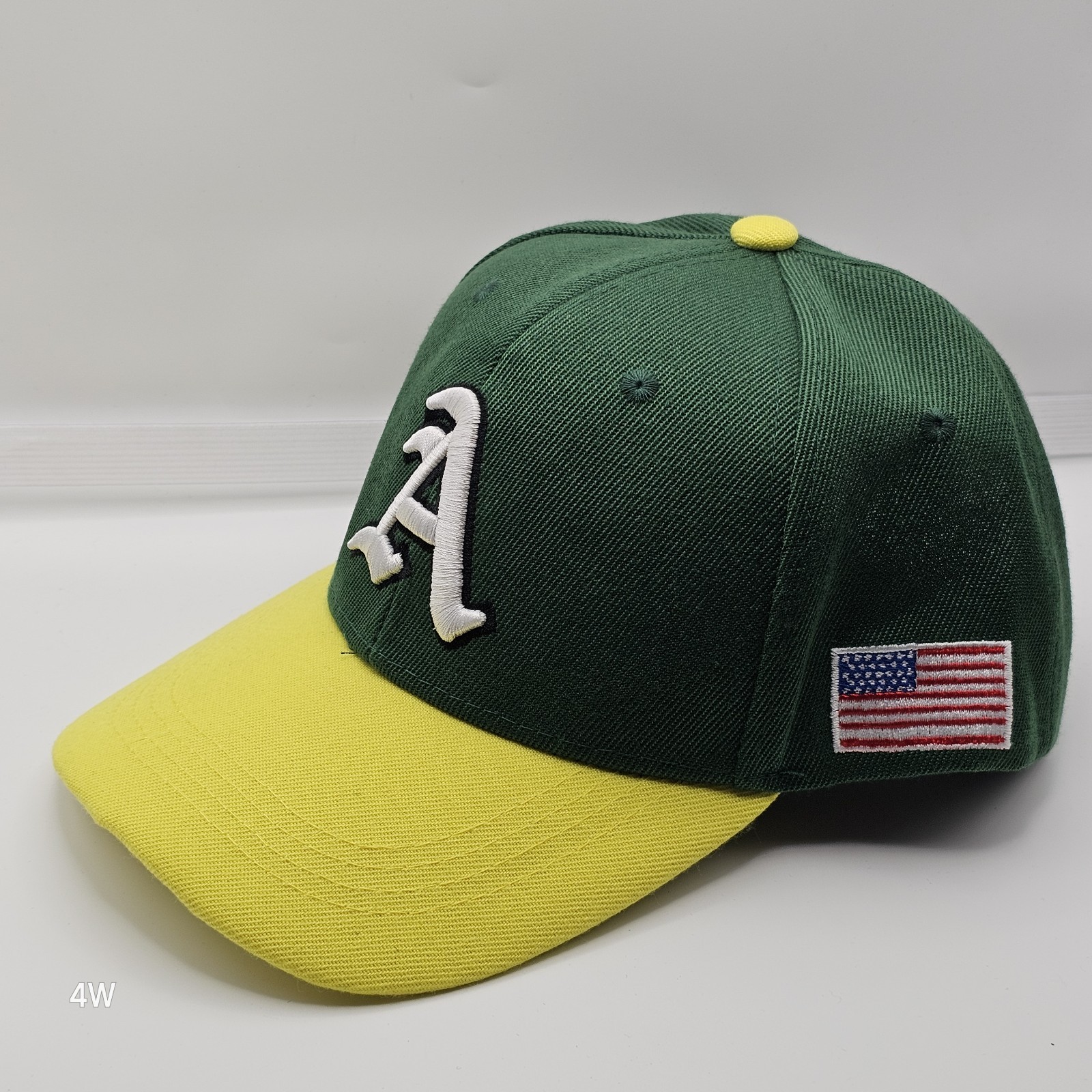 Oakland A’s Athletics Adjustable Hat With Embroidered Emblem And American Flag