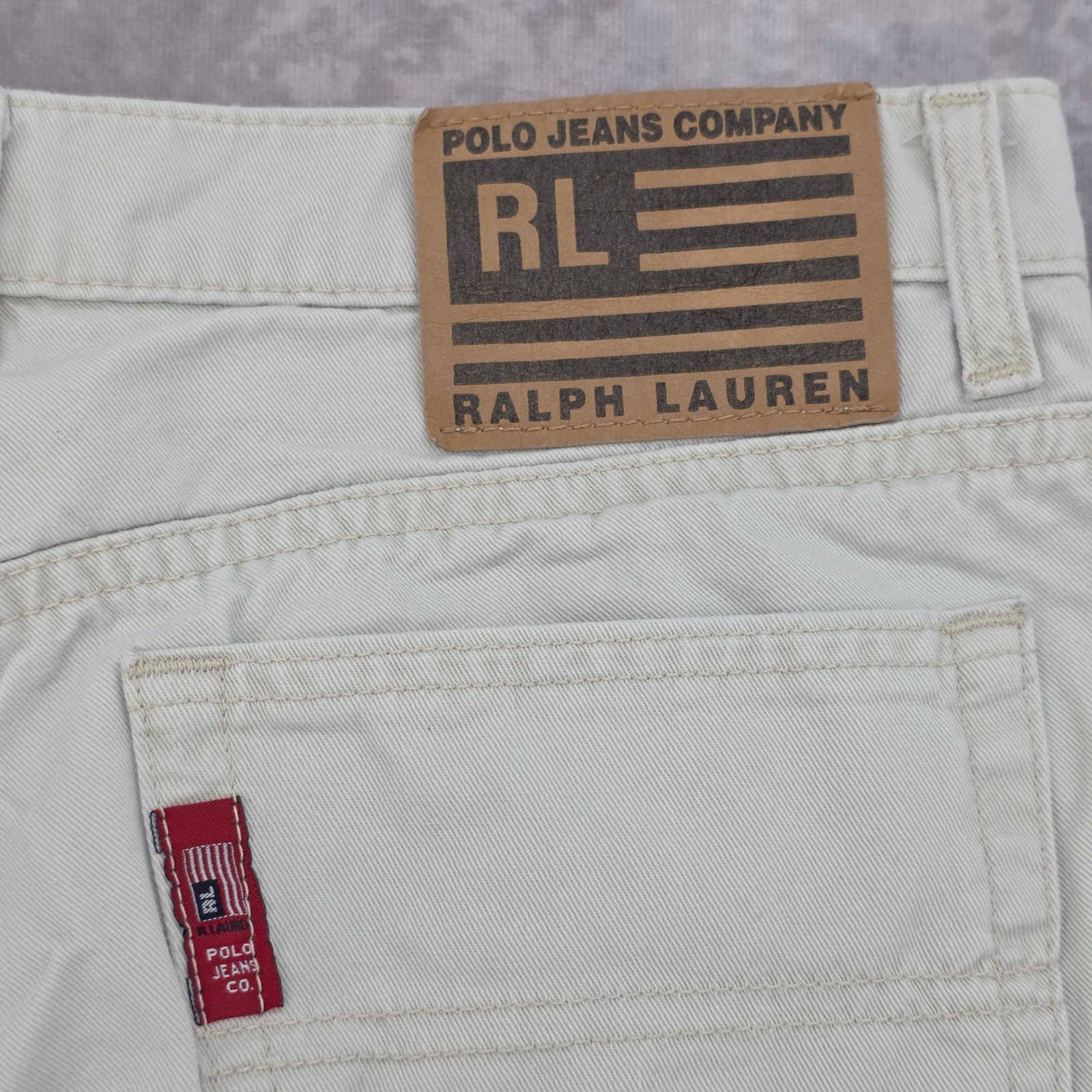 Polo Jeans Co Ralph Lauren Saturday 30×29 Jean Beige Khaki Straight Leg Casual