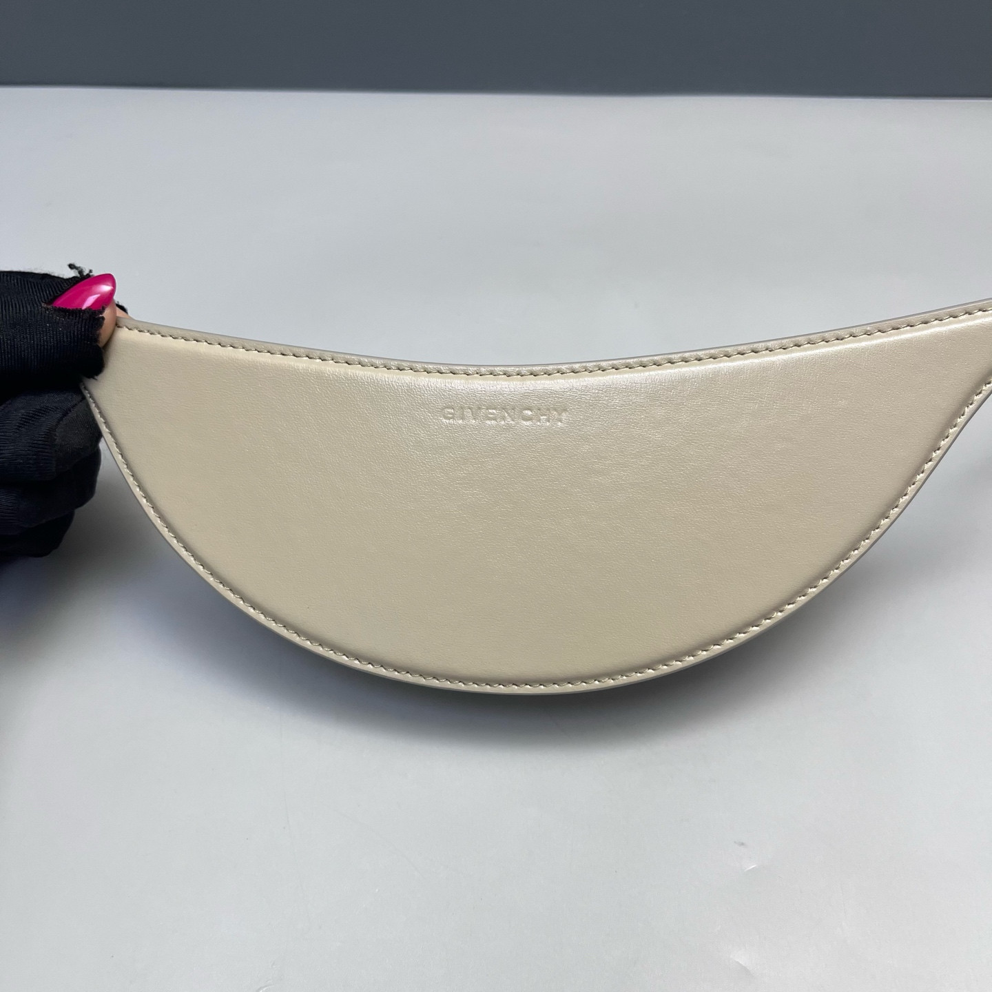 Authentic Givenchy Cut-out Cowhide Leather Crossbody Khaki Silver-Tone eBay AG